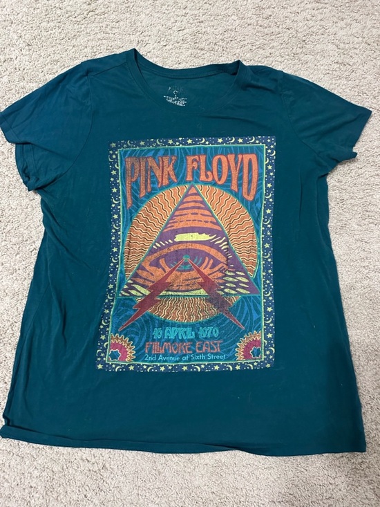 torrid Tops - Pink Floyd Teal Graphic Pyramid Tour Tee